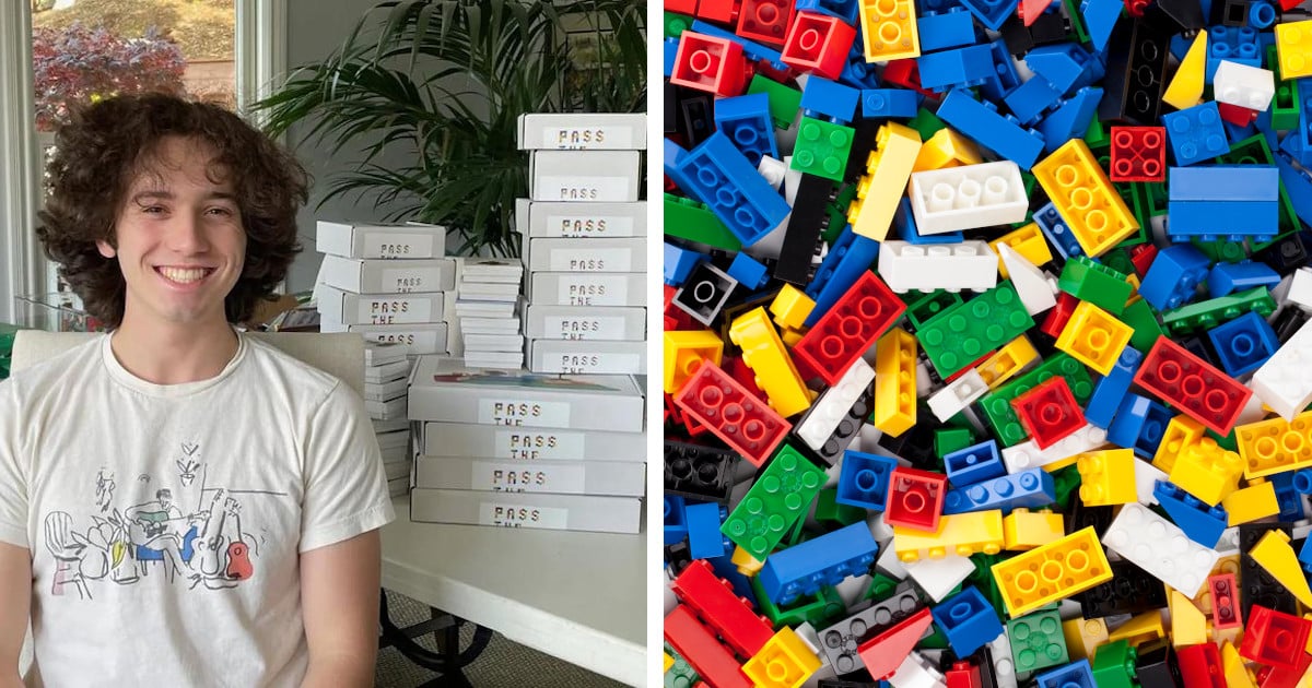 Teen Collects, Cleans, and Packages Custom LEGO Brick Sets To Donate To Underprivileged Kids