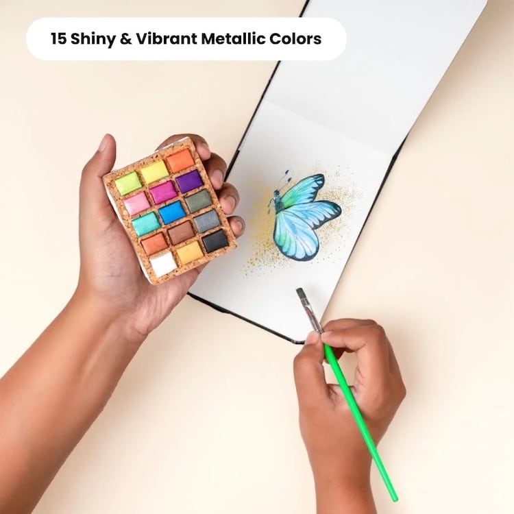 Viviva Colors Metallic Watercolor Pans