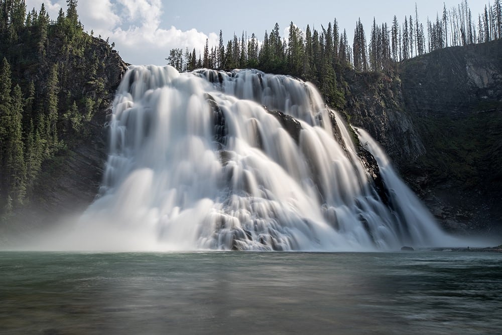 A long exposure enhances the drama of the 60-metre Kinuseo Falls, located in Monkman Provincial Park near Tumbler Ridge, B.C.