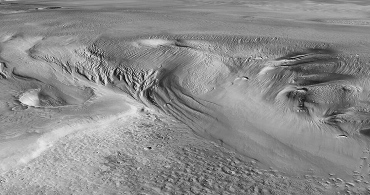 The Ice Deposits of Mars' Water Are Enormous