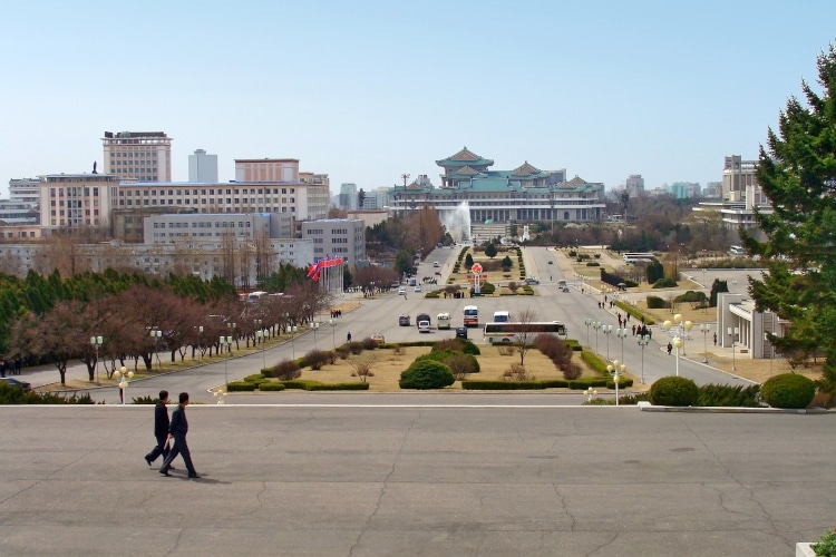 view of the Pyongyang - capital of the North Korea