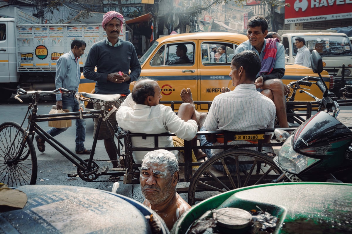 Street scene in Kolkata, India by Billy Dinh