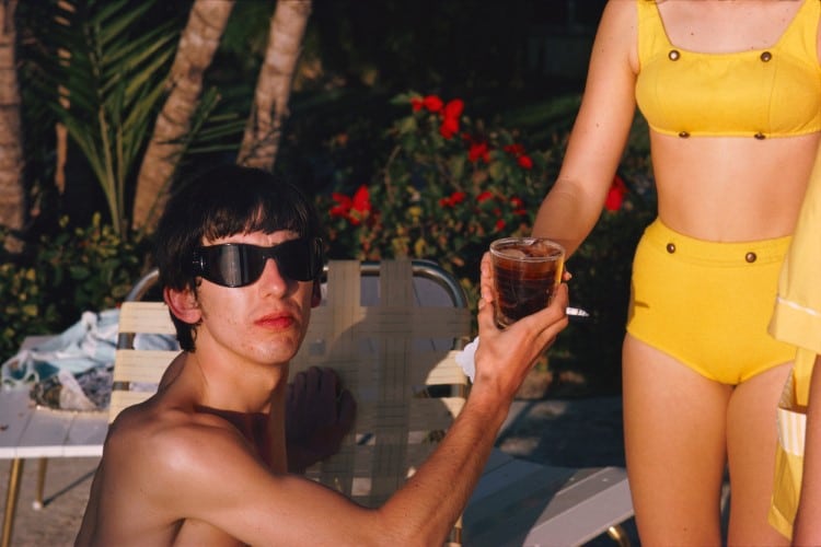 George Harrison Poolside in Miami in 194