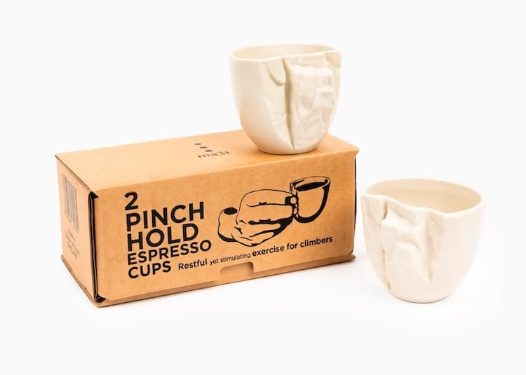 2 Pinch Hold Espresso Cups