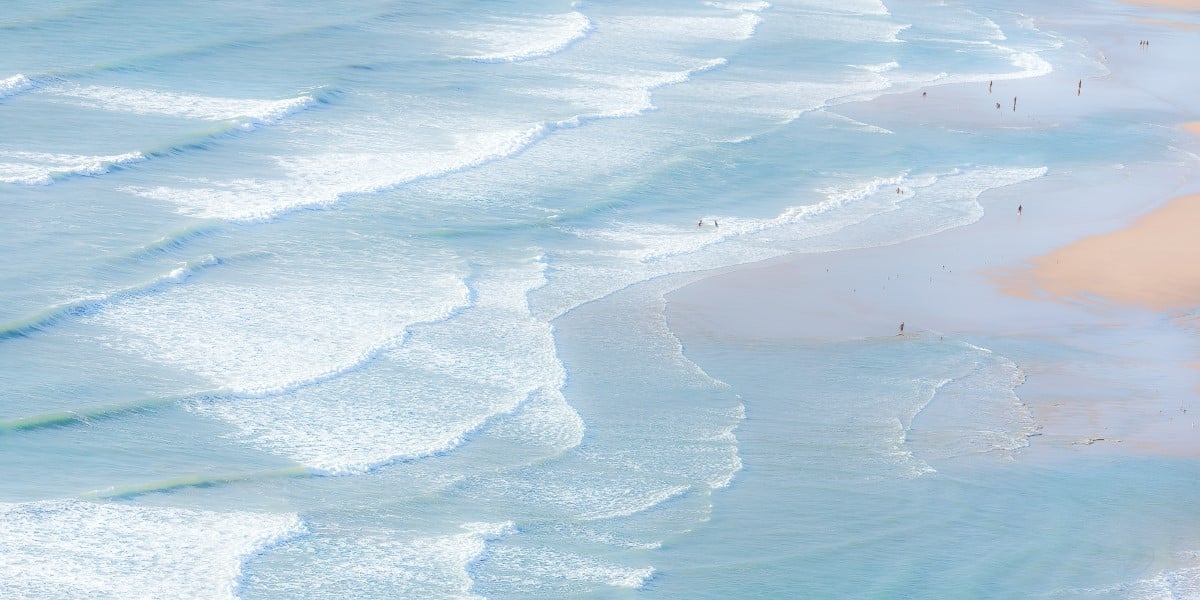 Fine art image of the waves crashing on the beach