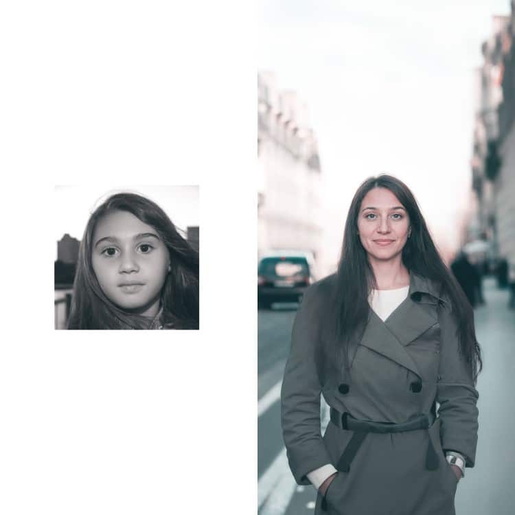 AI Generated Ages Portrait of Girl Who Passed Away