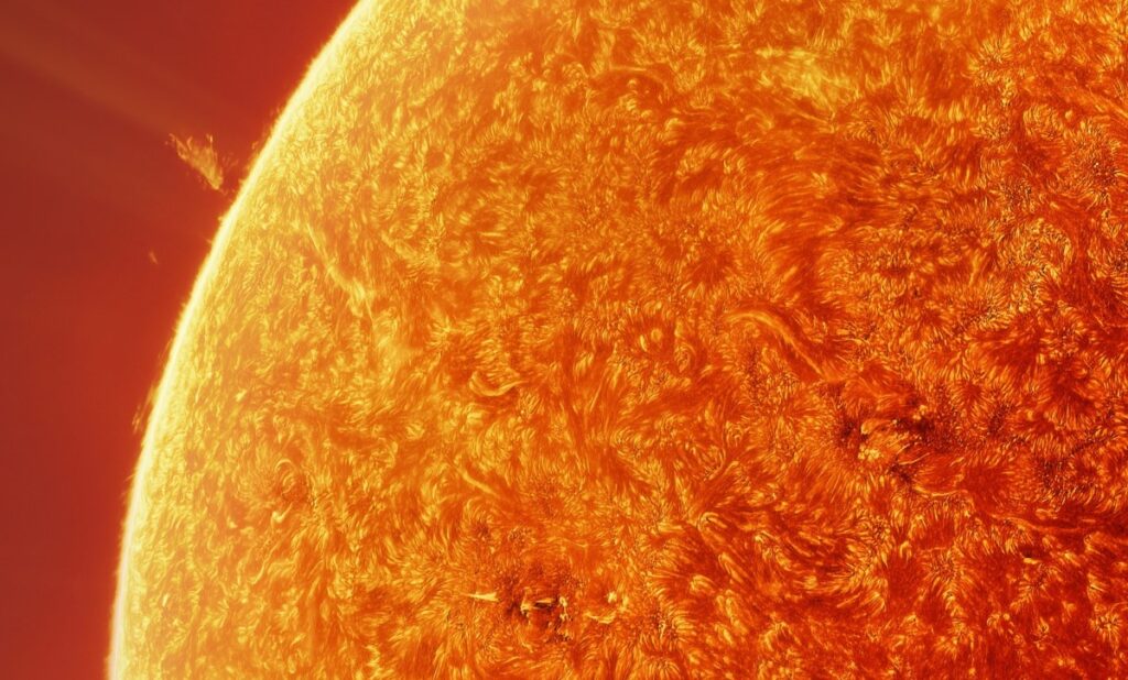 Detail of the Surface of the Sun by Andrew MccArthy