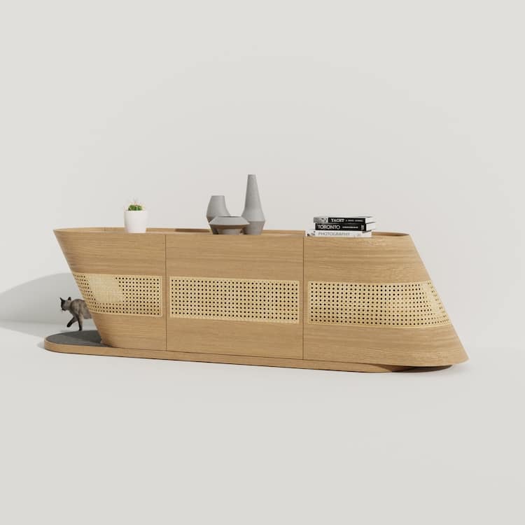 Choo Choo Console Table for Cats