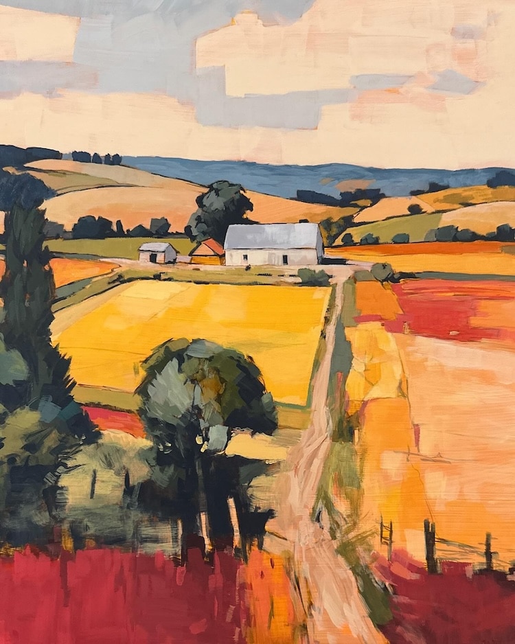 Acrylic Landscape Painting by James Musil