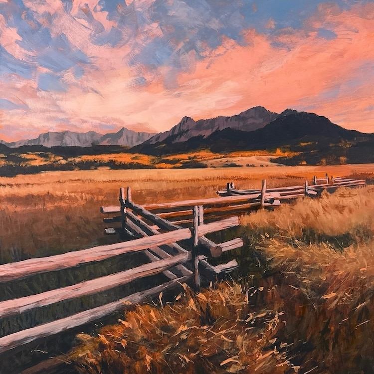 Acrylic Landscape Painting by James Musil