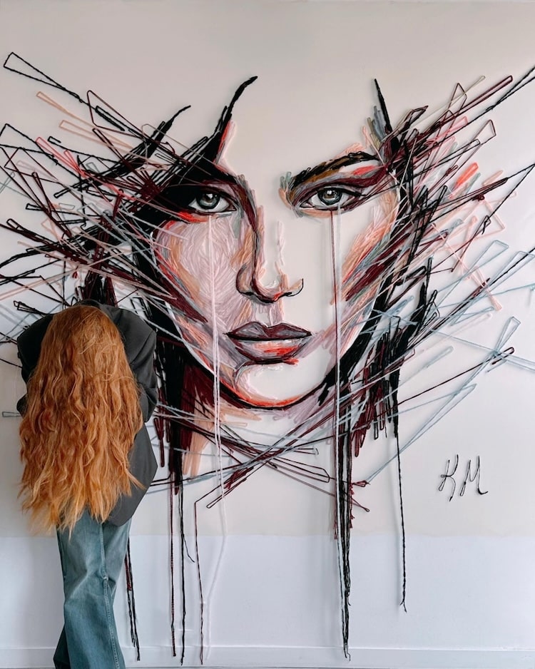 Katerina Marchenko Embroidery Portraits