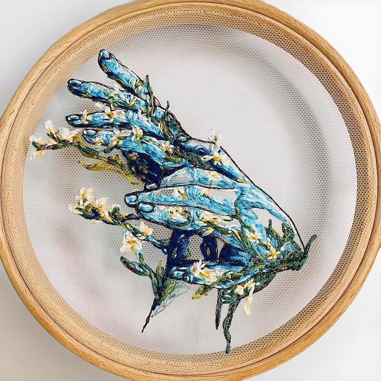 Katerina Marchenko Embroidery Portraits