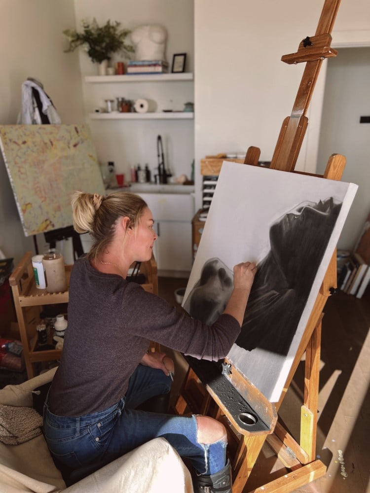 Katherine Heigl in Her Art Studio