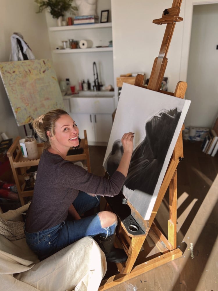 Katherine Heigl in Her Art Studio