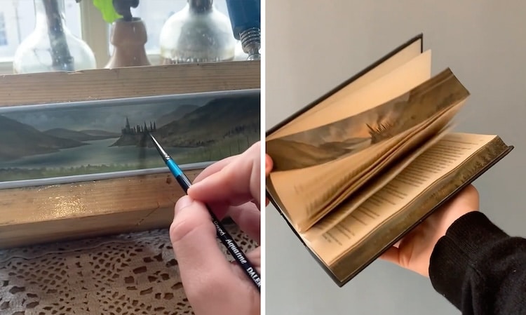 Fore-Edge Book Painting by Maisie Matilda