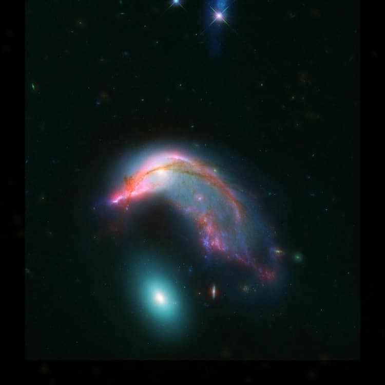 Penguin and Egg Shaped Galaxies Shared by NASA