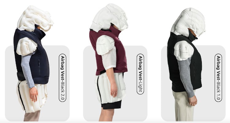 types of wearable airbags