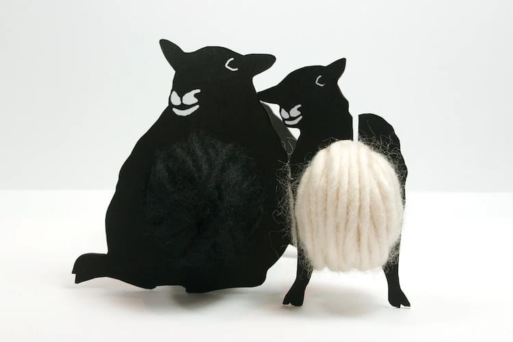 Yarn Skeins in Sheep Packaging