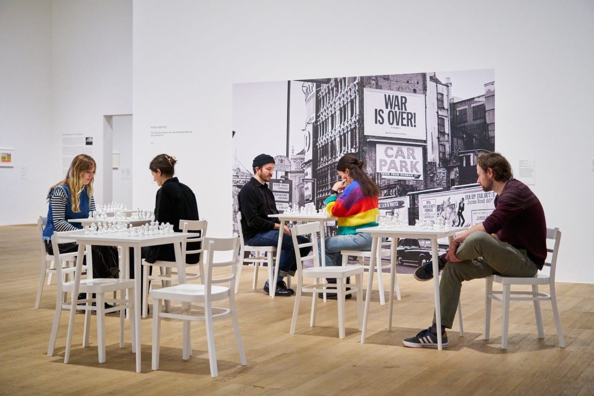 Yoko Ono White Chess Set at the Tate Modern