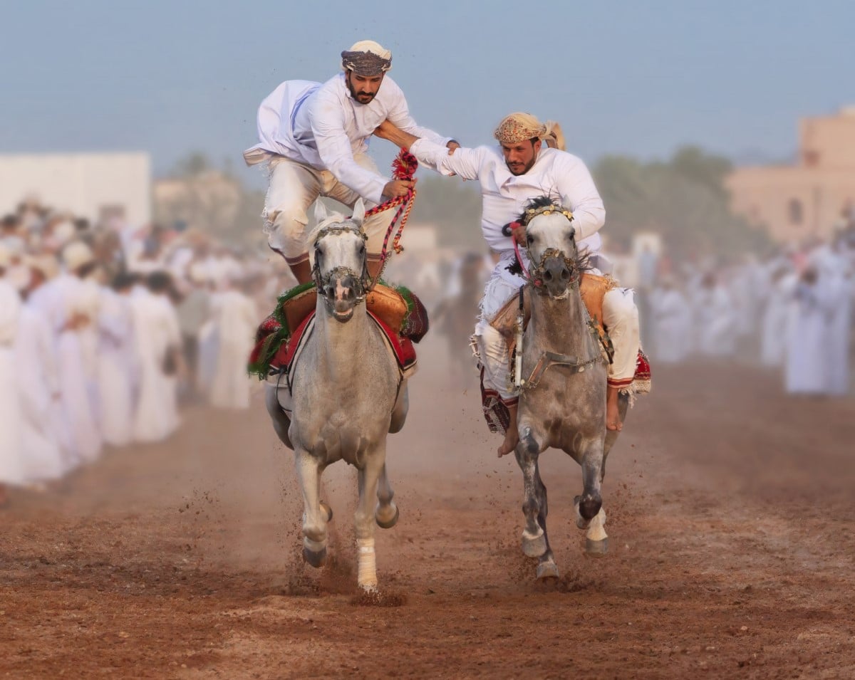 Horse race at the Sultanate of Oman