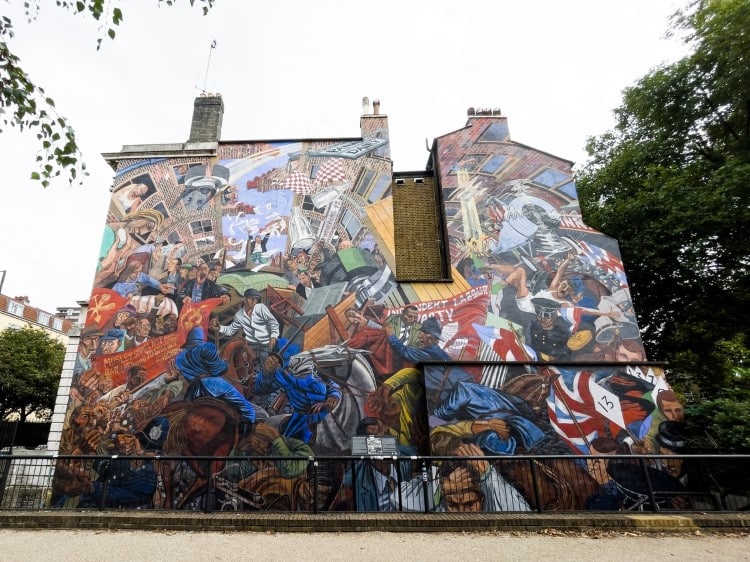 Battle of Cable Street Mural in the UK