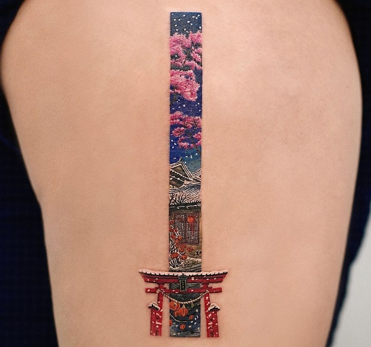 Dos toriis #twotorii #torii #toriitattoo #toritattoos #japantattoo  #toriijapan #miyahima #japan #japanese #japanl… | Japan tattoo, Discreet  tattoos, Japanese tattoo