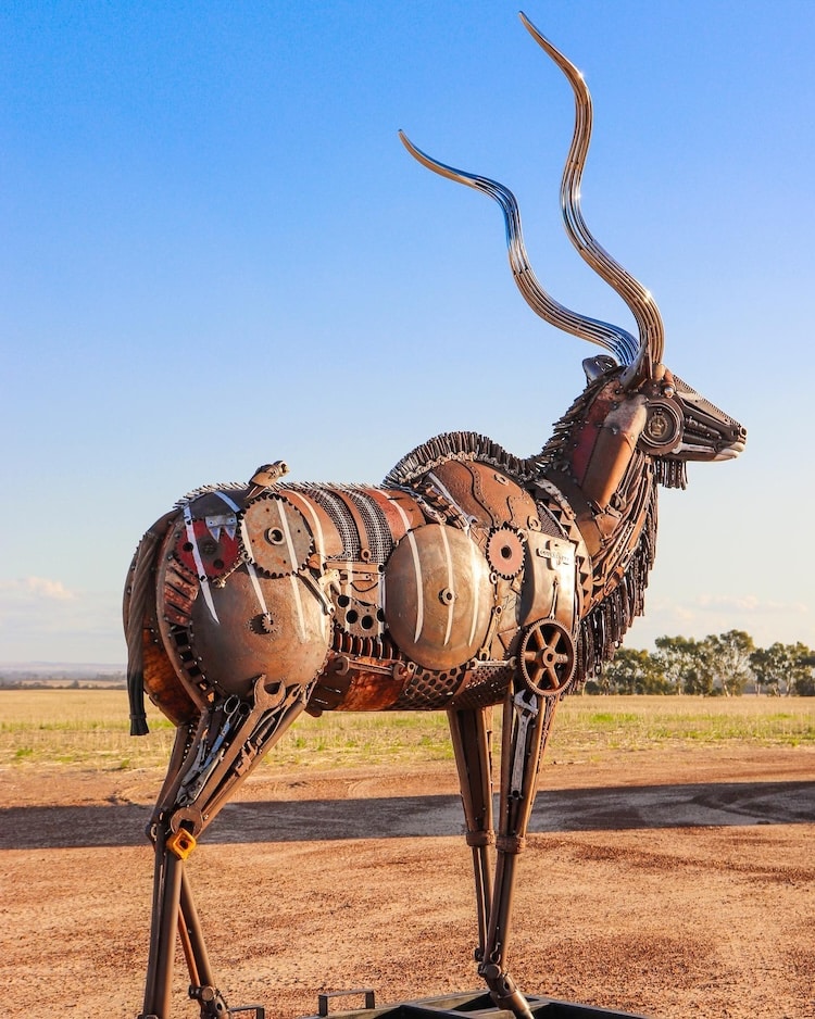 Metal Animal Sculpture by Jordan Sprigg