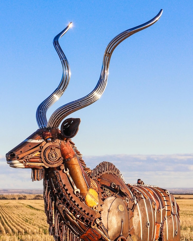 Metal Animal Sculpture by Jordan Sprigg