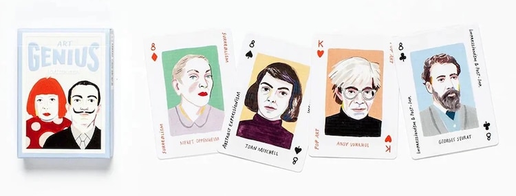 Artist playing cards