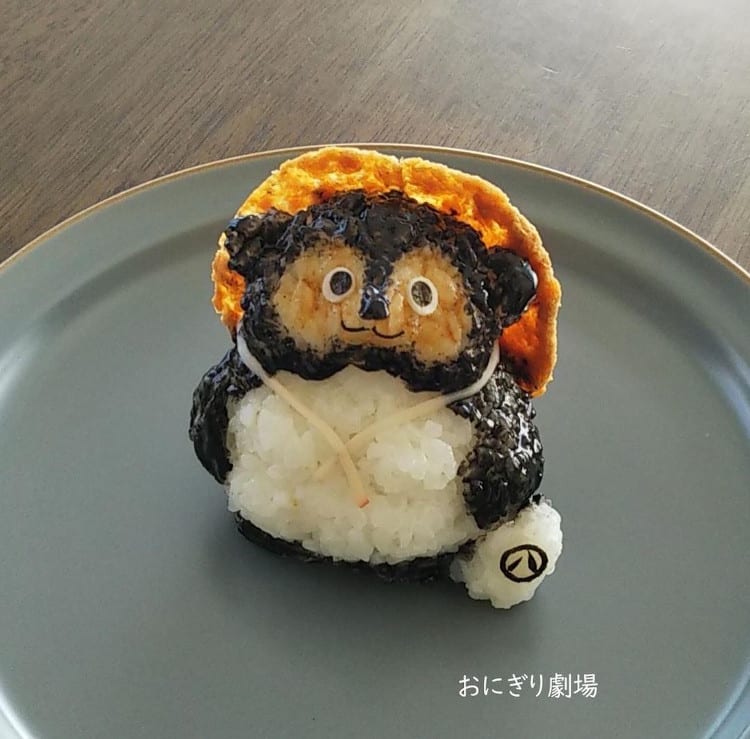 Onigiri character made of rice