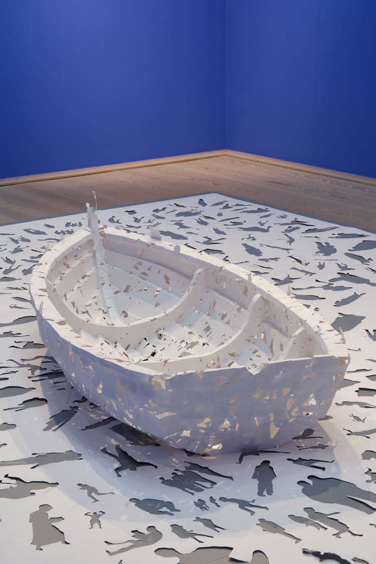 Peter Callesen Paper Sculpture Of Ship