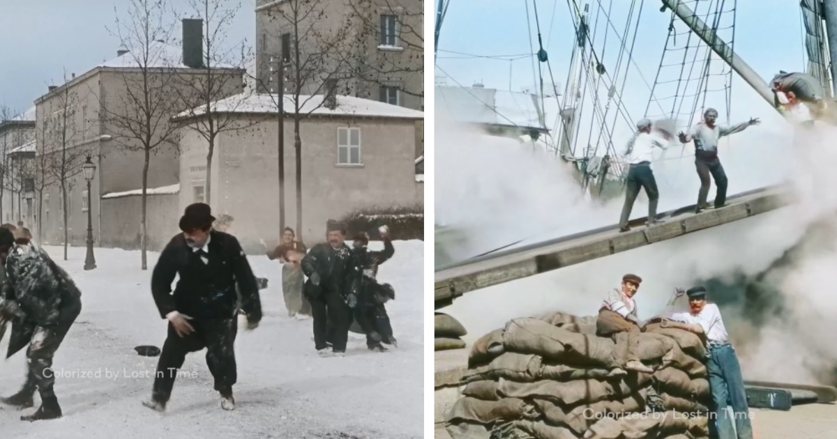 Colorized Vintage Video Shows Life in Famous Cities Over 100 Years Ago