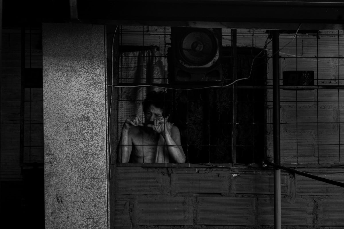 Person in the Andes Tenement in Medellin, Colombia