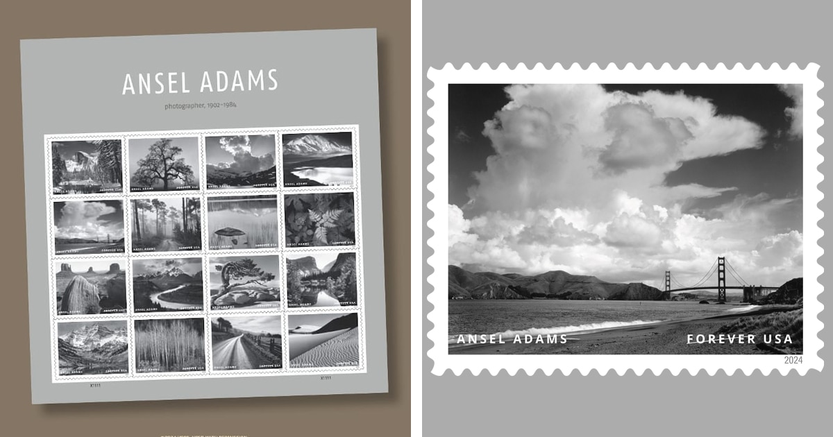 USPS Pays Tribute to Ansel Adams with a Stamp Collection