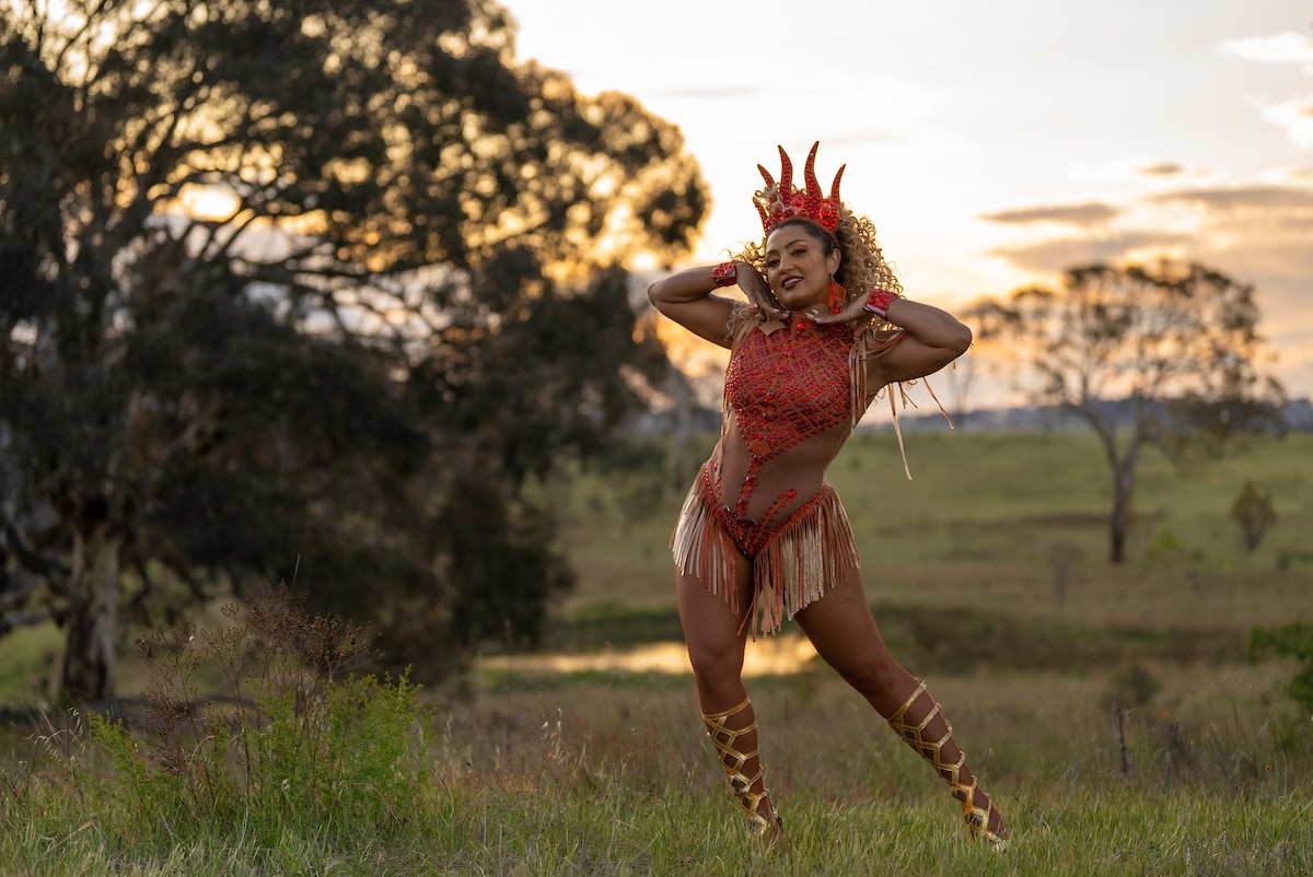 Dancer Patricia Dias (Samba) from the Kangaroo Time Video