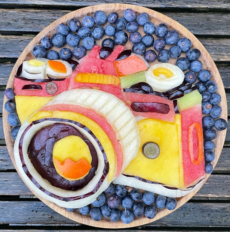 Camera made out of fruit