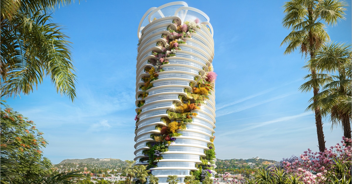 Foster + Partners Designs “Vertical Creative Office” With Lush Gardens in Hollywood