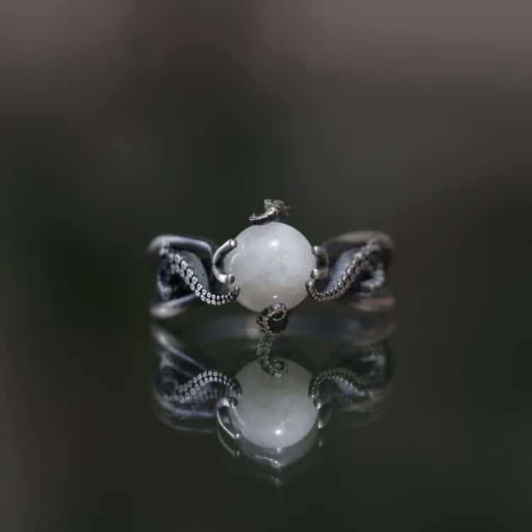 best unique engagement rings: Octopus ring 