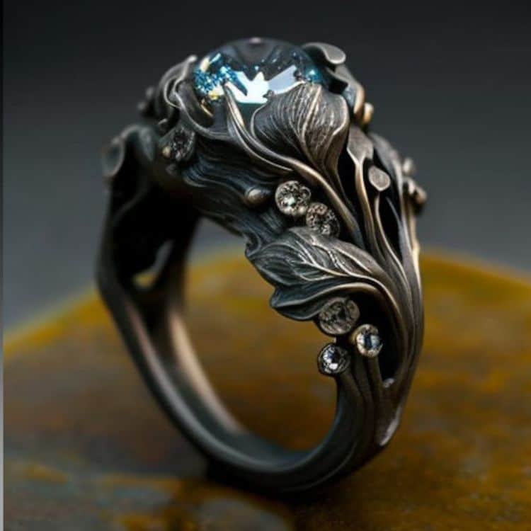 best unique engagement rings: fairy ring 