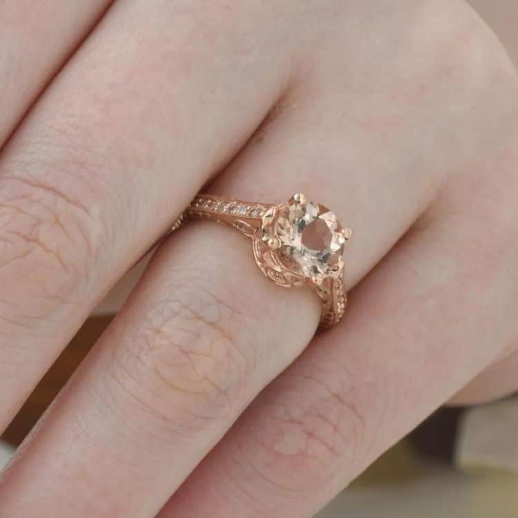 Best rose gold engagement ring 