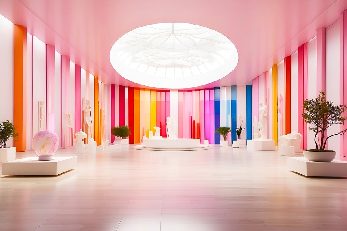 Rainbow interior by Luca Curci