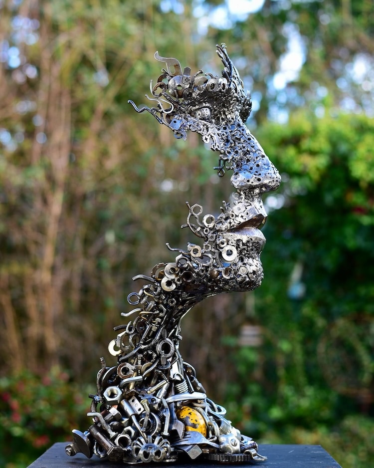 Scrap Metal Sculptures by Brian Mock