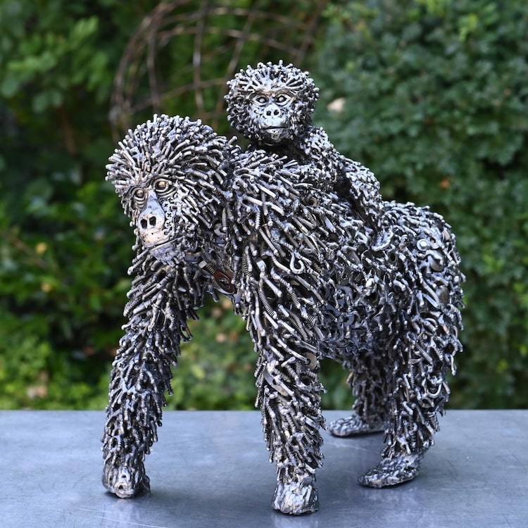 Scrap Metal Sculptures by Brian Mock