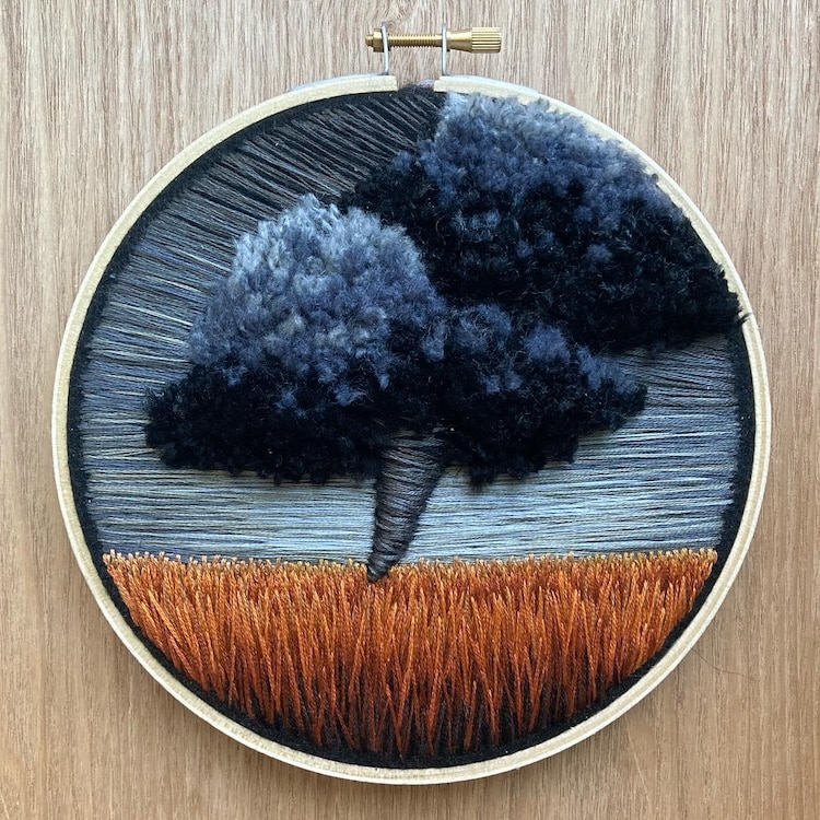 Tornado Embroidery by Erika Tu’a