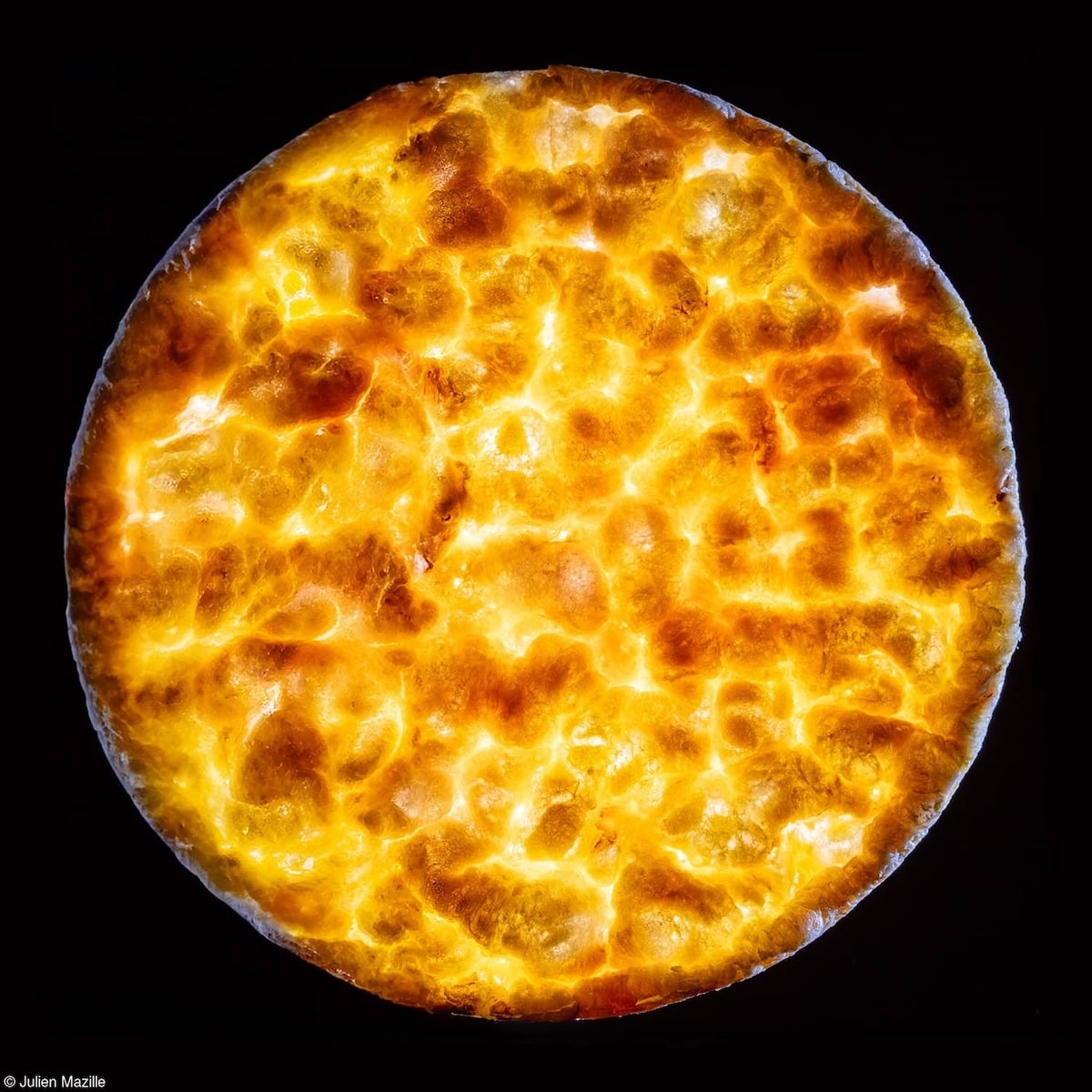 A rice cracker eclipse by Julien Mazille