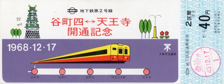 Vintage Japanese Train Ticket