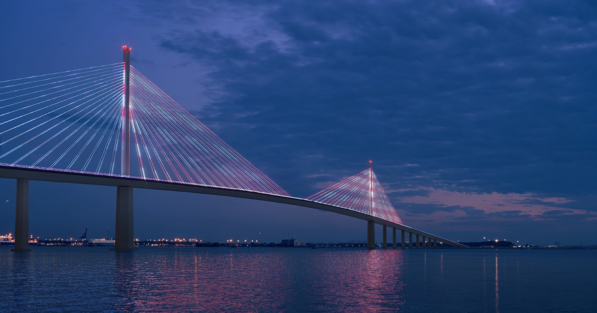 Striking Cable-Stay Bridge is First Proposal to Replace Baltimore’s Collapsed Bridge