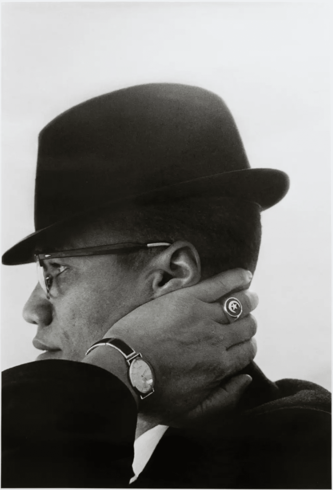 Malcolm X Portrait by Eve Arnold