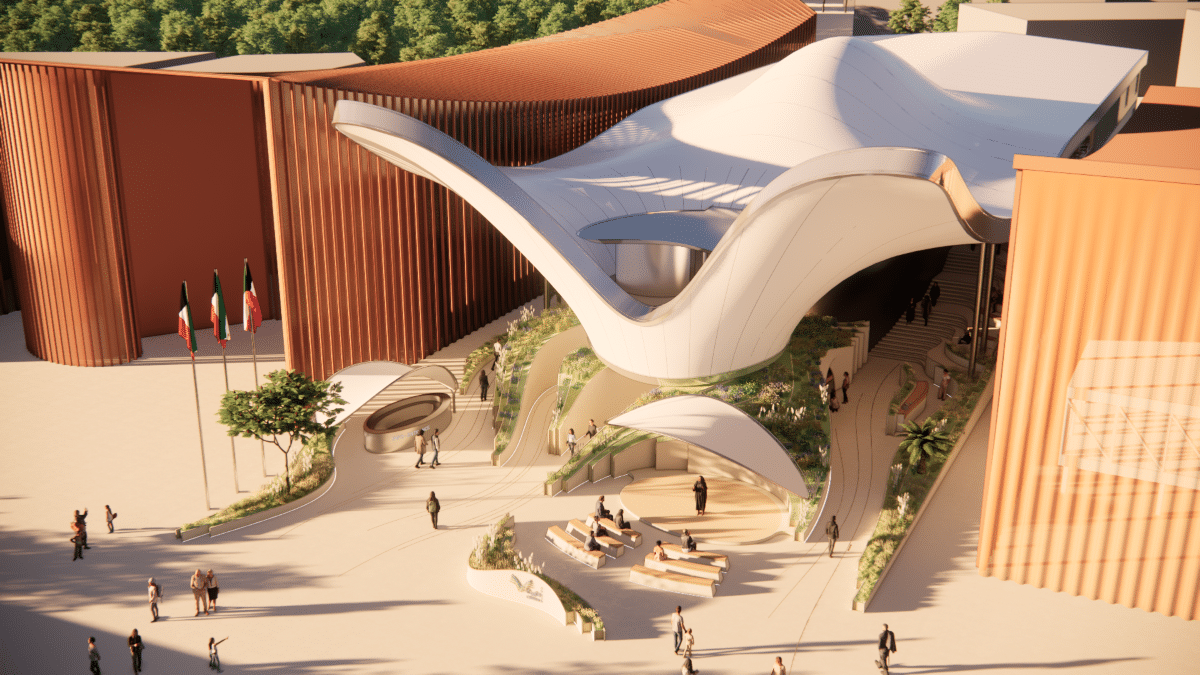 Kuwait Pavilion by Laboratory for Visionary Architecture at World Expo 2025 in Osaka