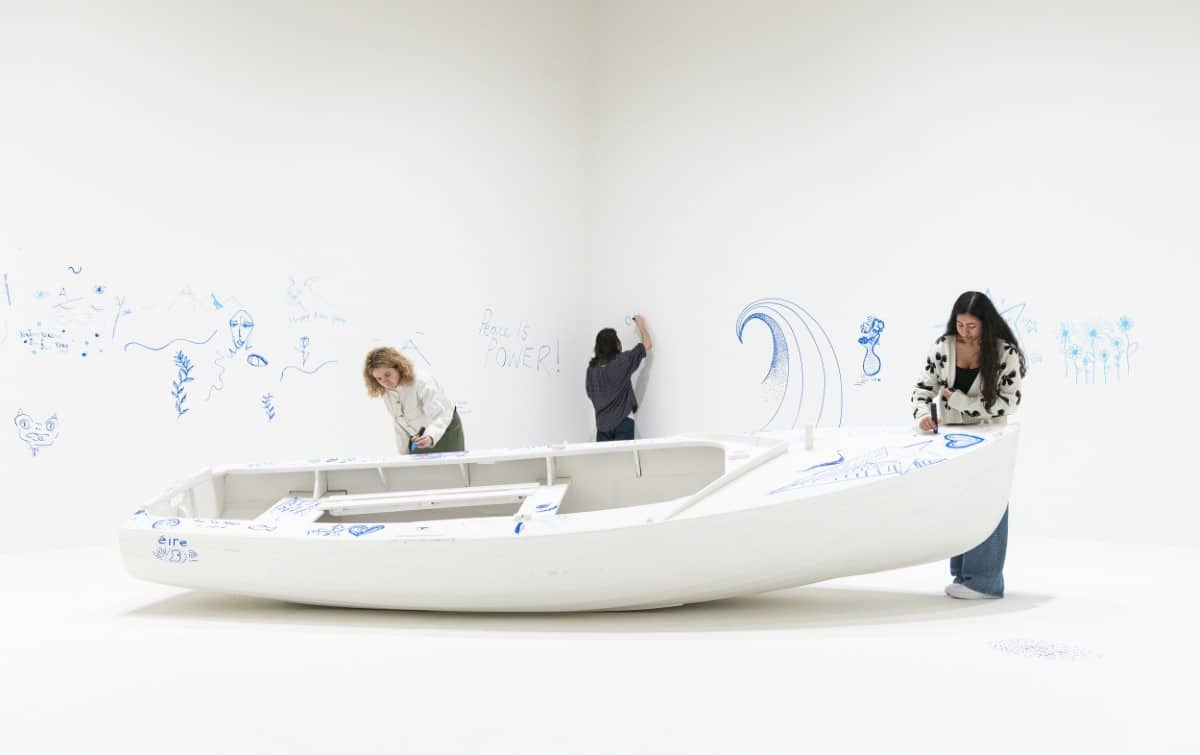 Refugee Boat (Add Colour) by Yoko Ono
